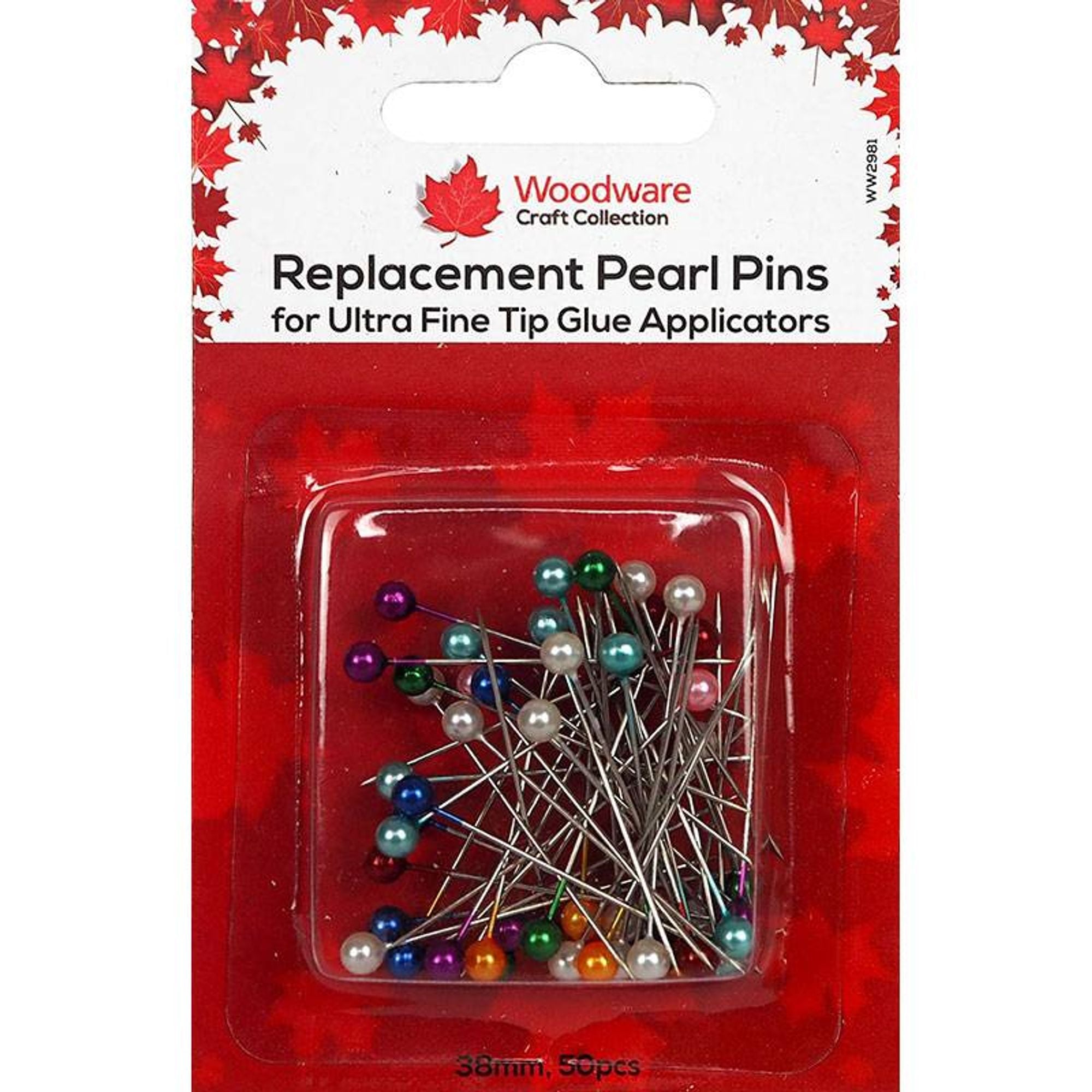 Woodware Stainless Steel Pearl Pins